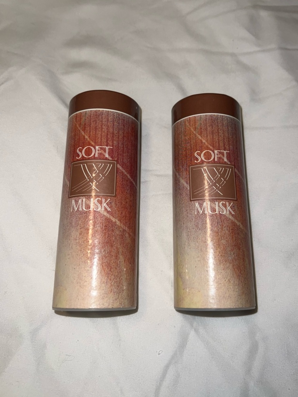Vintage Avon Soft Musk Perfumed Body Talc Bundle 3.5oz
